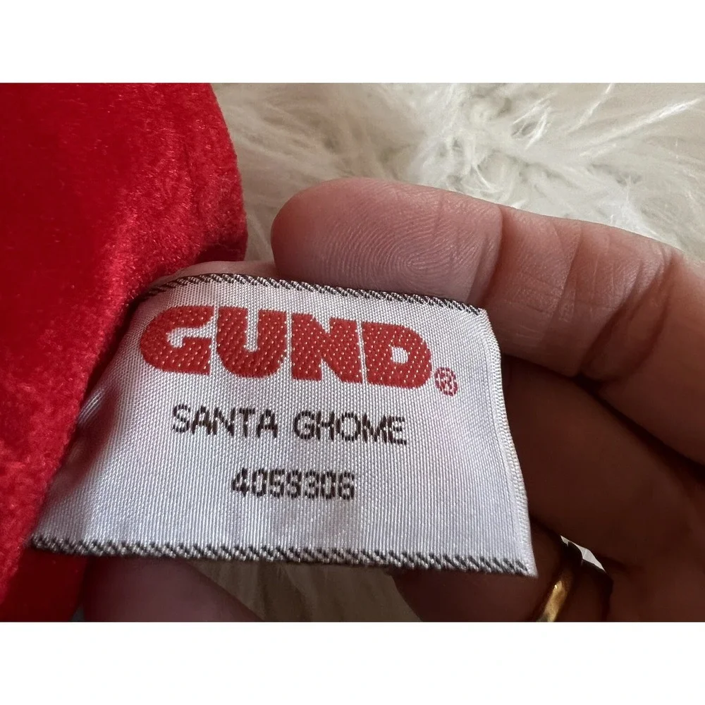 Gund Santa Ghome #4059305 Plush Stuffed Animal Soft Eyes Christmas 12 Inches NOS